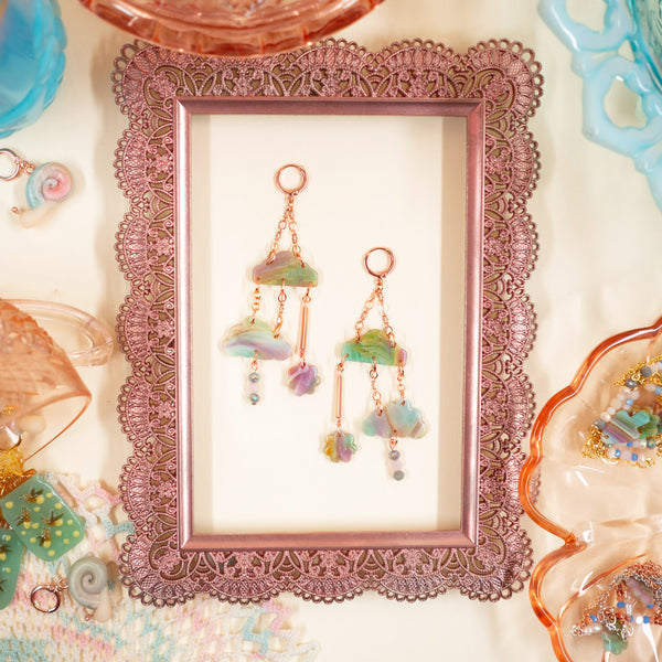 polymer clay summer rain drops