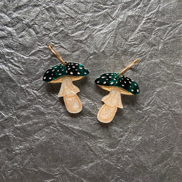 Amanita Muscaria earrings